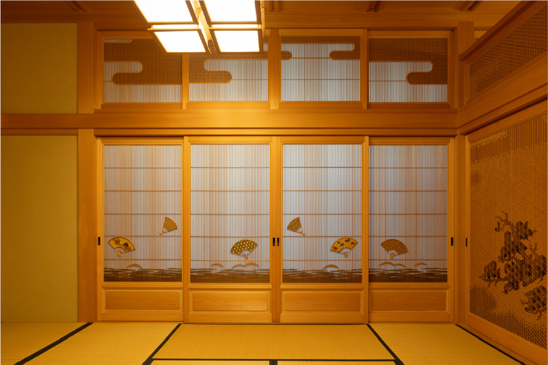 書院入口『扇の舞』